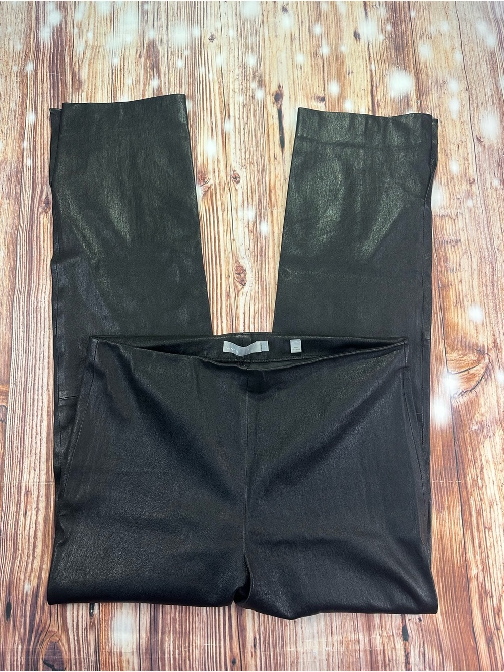 VINCE  100% LAMB LEATHER/CUIR WOMEN’S 
PANTS SIZE LARGE